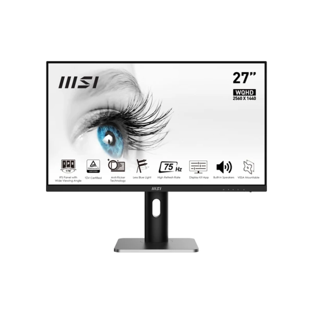 MSI 27 PRO MP273QP 2560x1440 (WQHD) 16:9 FLAT IPS 75HZ 1MS FREESYNC PIVOT MONITOR