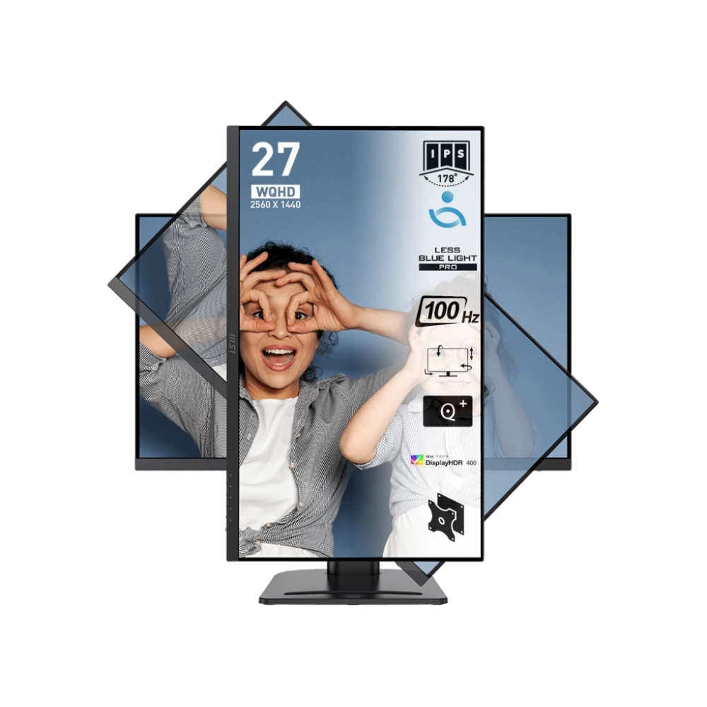 MSI 27 PRO MP273QP E2 2560x1440 (WQHD) 16:9 FLAT IPS 100HZ 1MS FREESYNC PIVOT MONITOR