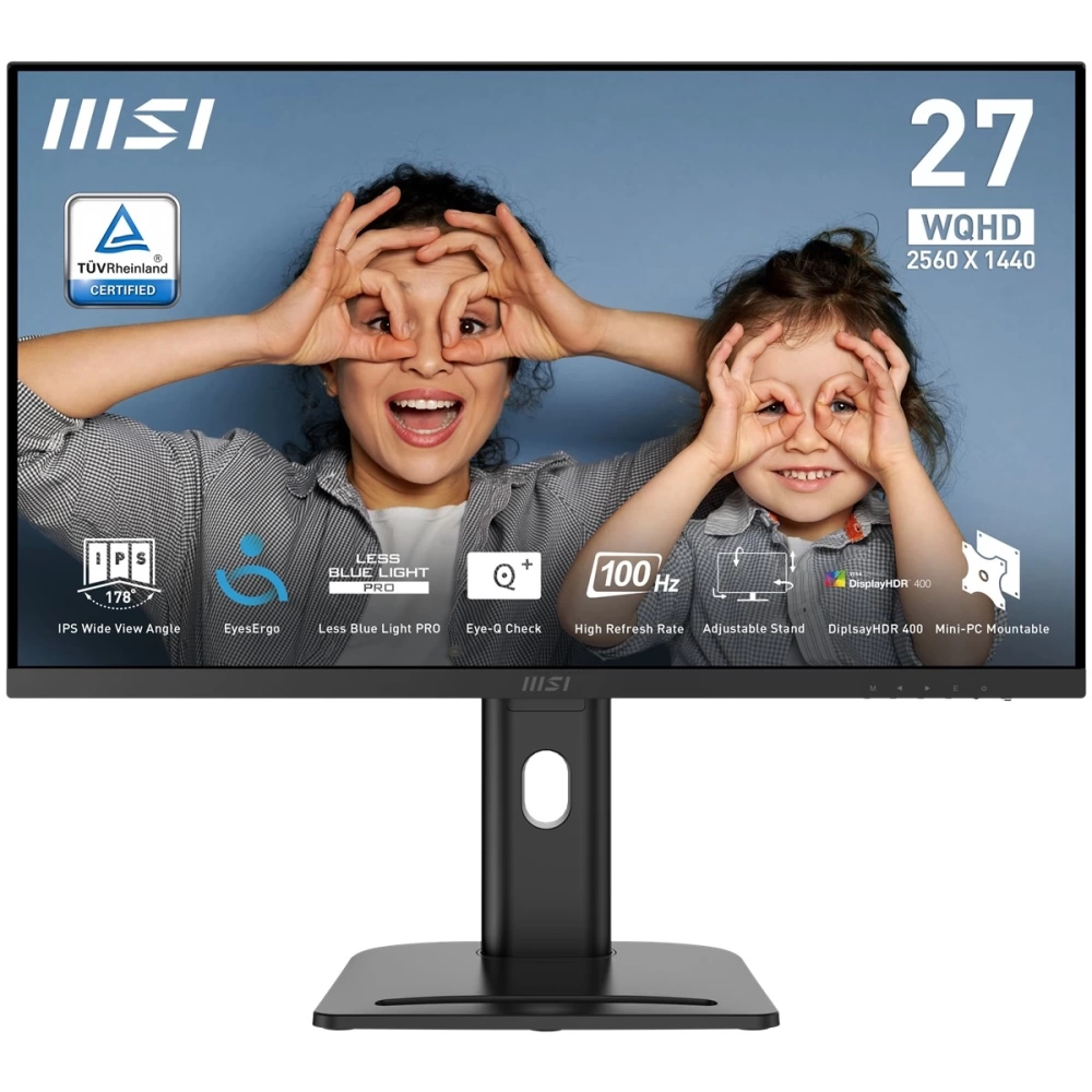 MSI 27 PRO MP273QP E2 2560x1440 (WQHD) 16:9 FLAT IPS 100HZ 1MS FREESYNC PIVOT MONITOR