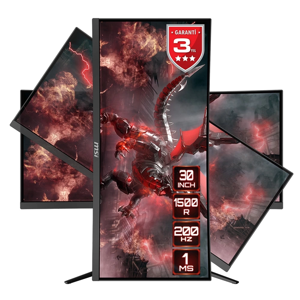 MSI 29.5 OPTIX MAG301CR2 2560x1080 (WFHD) 21:9 CURVE 1500R VA 200HZ 1MS FREESYNC PREMIUM GAMING MONITOR