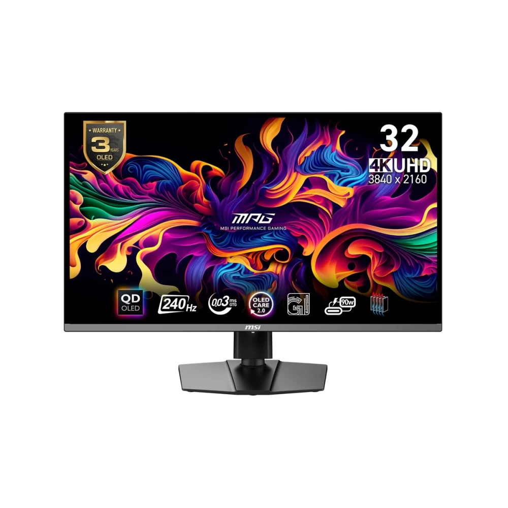 MSI 31.5 MPG 321URX QD-OLED 3840x2160 (UHD) 16:9 FLAT QD-OLED 240HZ 0.03MS ADAPTIVE-SYNC GAMING MONITOR