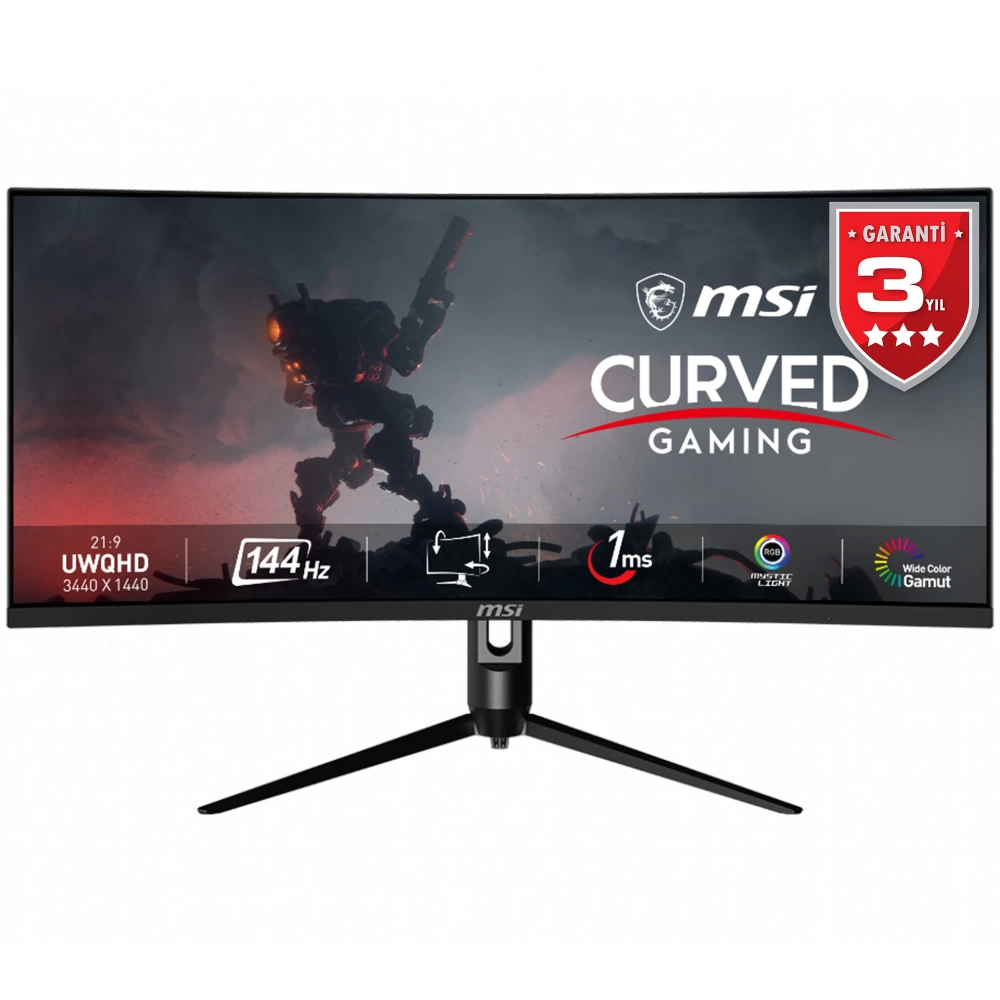 MSI 34 OPTIX MAG342CQR 3440x1440 (UWQHD) 21:9 CURVE 1500R VA 144HZ 1MS ADAPTIVE-SYNC GAMING MONITOR