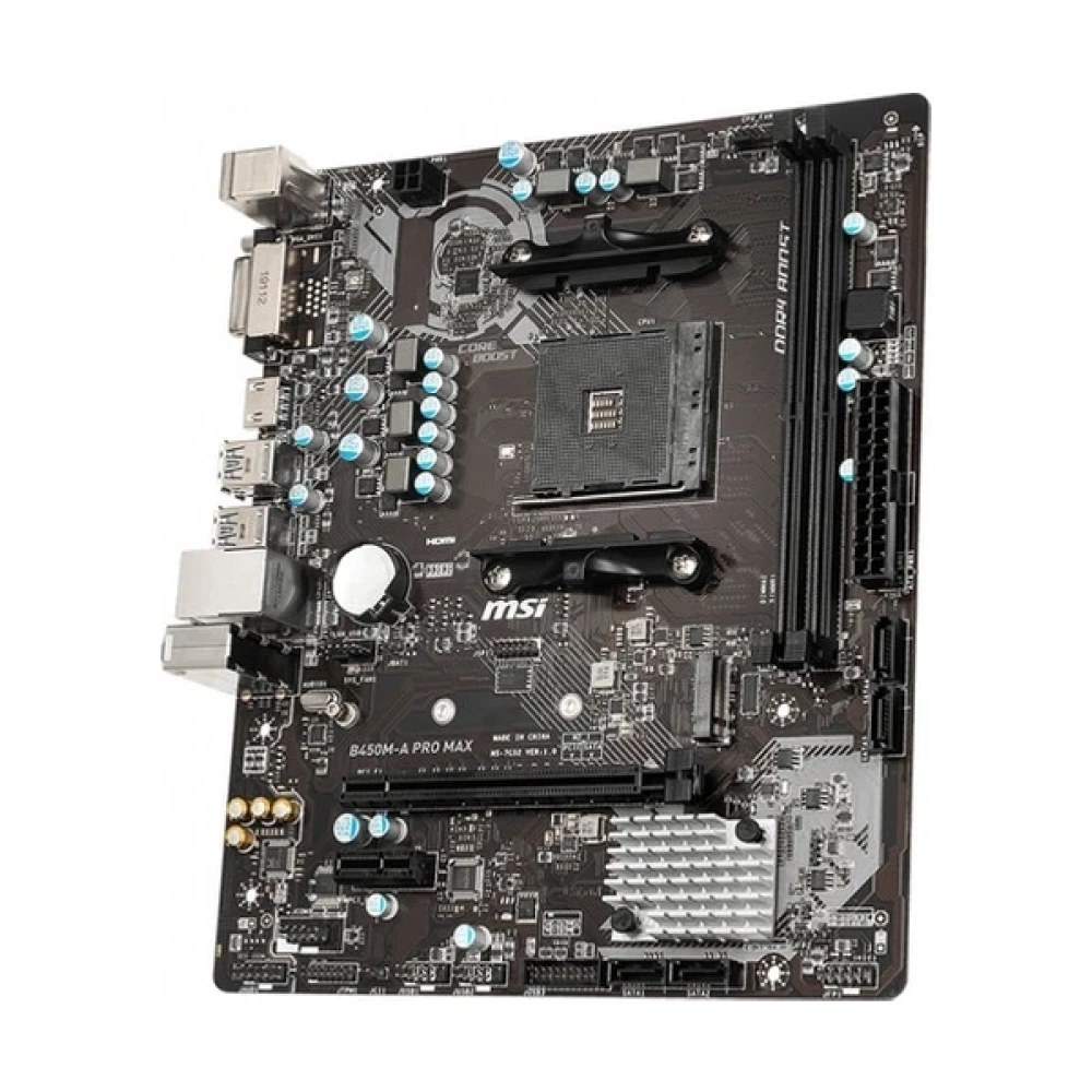 MSI B450-A PRO MAX AM4 DDR4 3466(OC) VGA DVI HDMI M.2 USB3.1 ATX