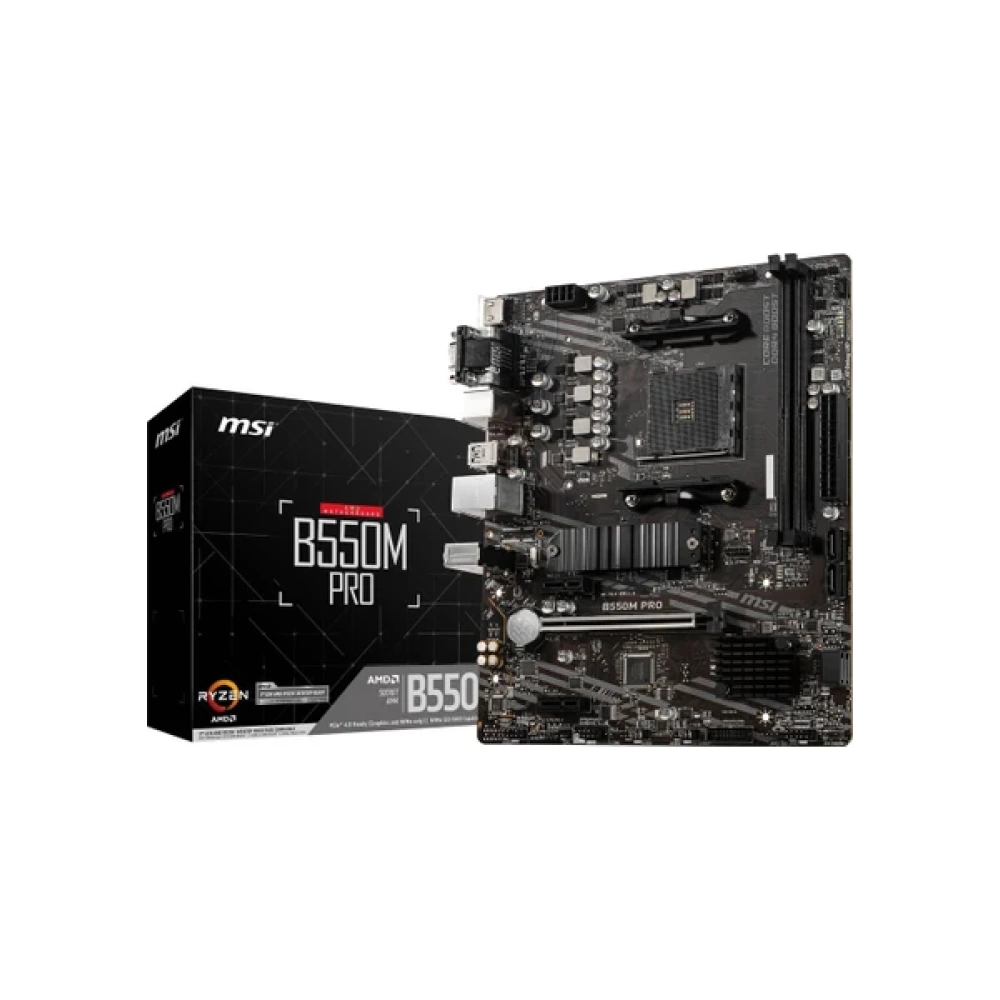 MSI B550M-A PRO AM4 DDR4 4600(OC) HDMI VGA DP M.2 USB3.2 MATX