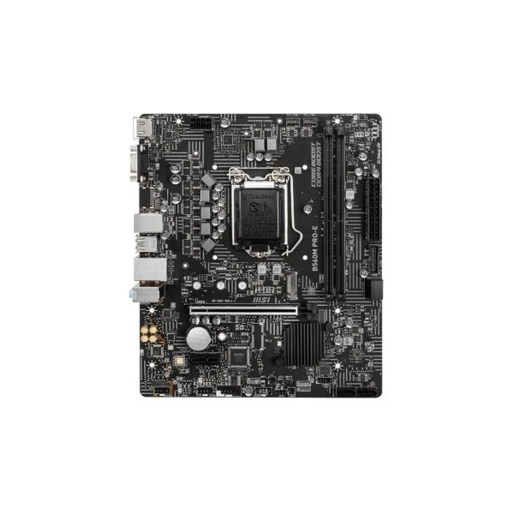 MSI B560M PRO-E SOKET 1200 DDR4 4800 (OC) PCI-E GEN 4 M.2 USB3.2 1X 1G LAN MATX