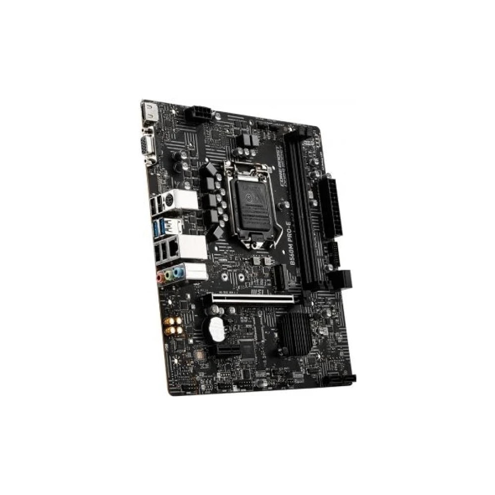 MSI B560M PRO-E SOKET 1200 DDR4 4800 (OC) PCI-E GEN 4 M.2 USB3.2 1X 1G LAN MATX