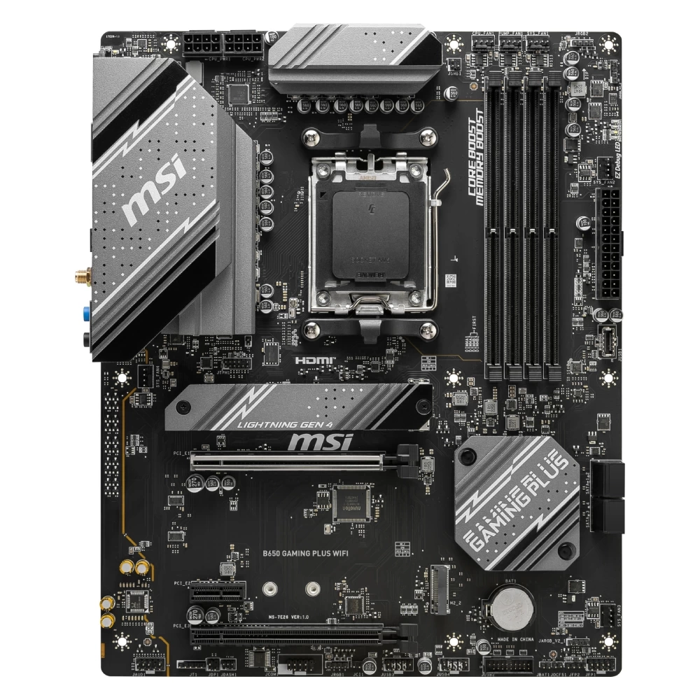 MSI B650 GAMING PLUS WIFI AM5 DDR5 6000MHZ(OC) HDMI DP M.2 USB3.2 2.5G LAN WI-FI 6E ATX