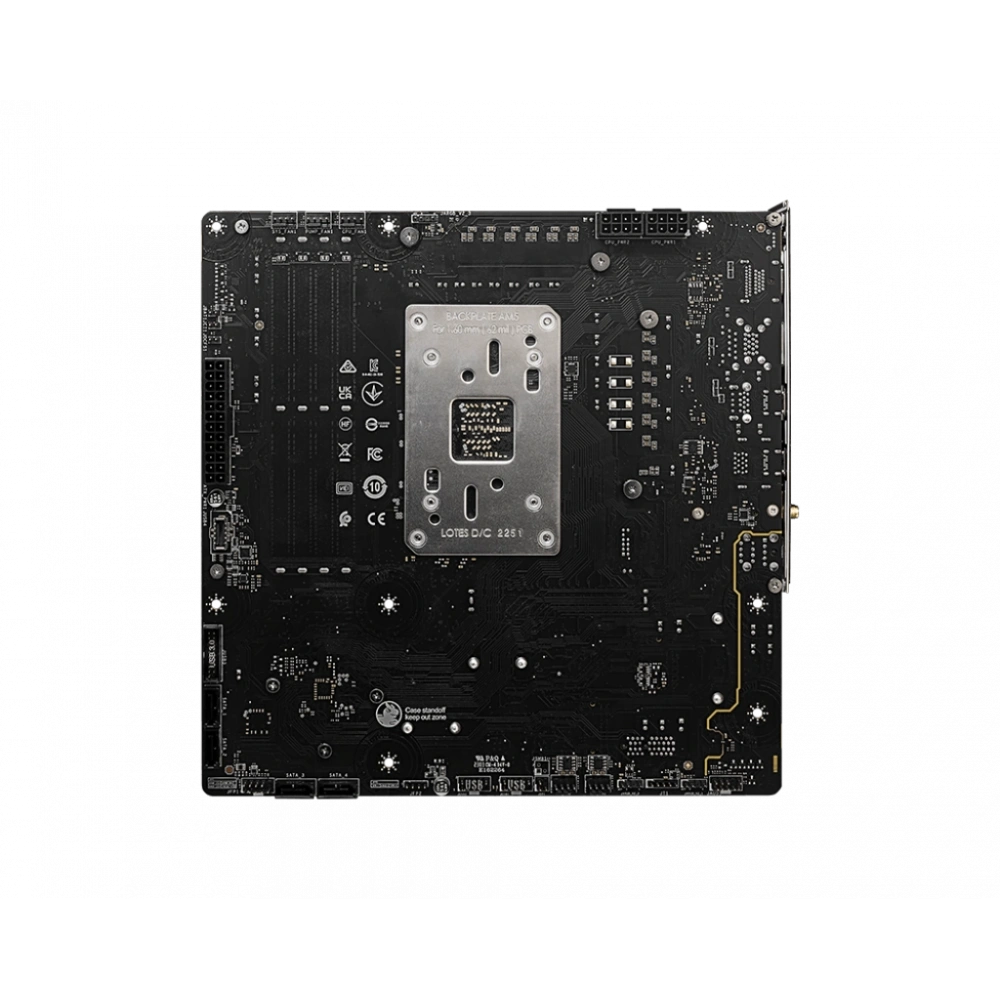 MSI B650M PROJECT ZERO AM5 DDR5 7600MHZ(OC) HDMI DP M.2 USB3.2 2.5G LAN WI-FI 6E mATX