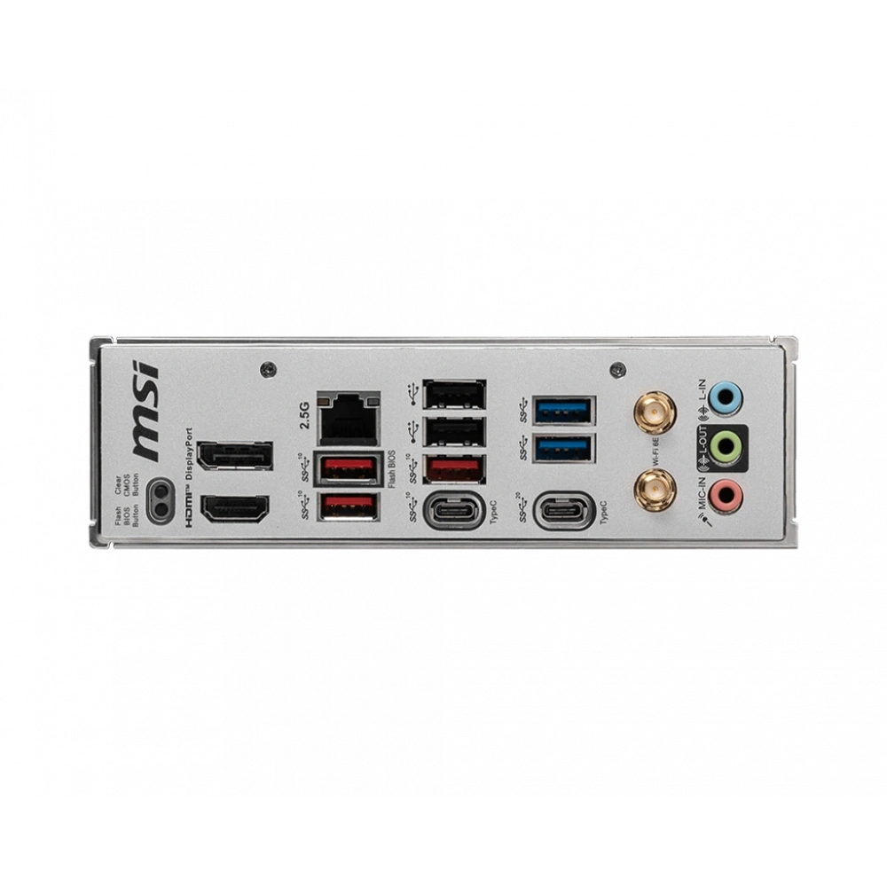 MSI B650M PROJECT ZERO AM5 DDR5 7600MHZ(OC) HDMI DP M.2 USB3.2 2.5G LAN WI-FI 6E mATX