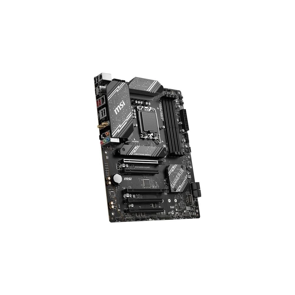 MSI B760 GAMING PLUS WIFI SOKET 1700 DDR5 6800(OC) PCI-E M.2 USB3.2 HDMIDP 1X 2.5G LAN WI-FI 6E ATX