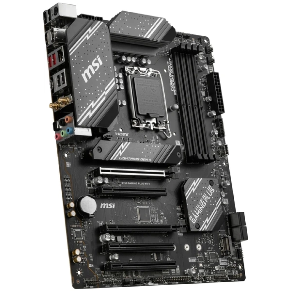 MSI B760M GAMING PLUS WIFI SOKET 1700 DDR5 6800(OC) PCI-E M.2 USB3.2 HDMIDP 1X 2.5G LAN WI-FI 6E MATX