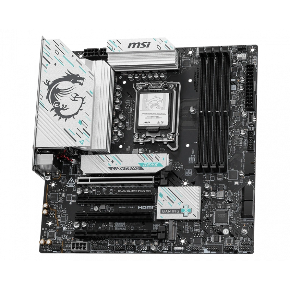 MSI B860M GAMING PLUS WIFI SOKET 1851 DDR5 8600MHZ(OC) 3xM.2 1x TB4 HDMI DISPLAY 5G LAN WIFI 7 mATX