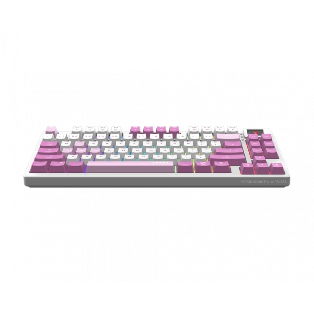 MSI FORGE GK600 TKL W VIOLET TR GAMING KLAVYE