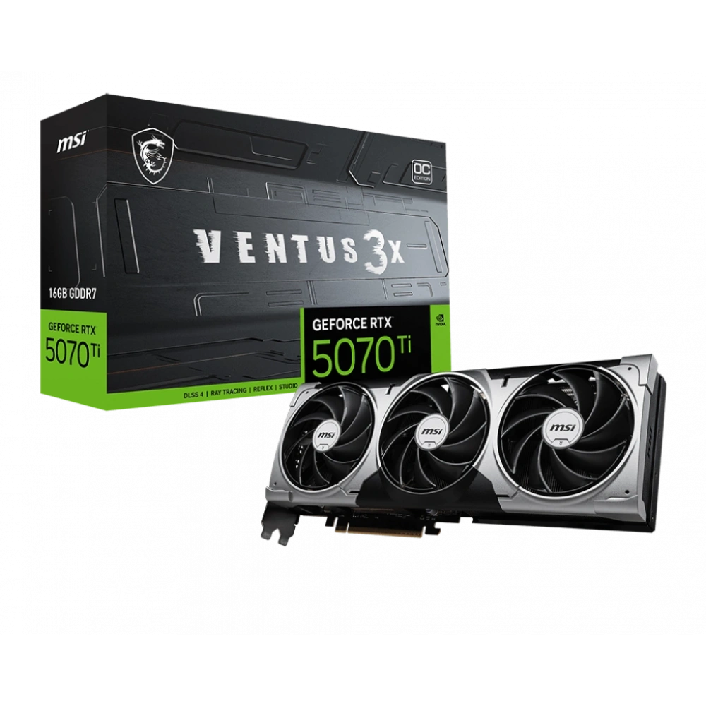 MSI GEFORCE RTX 5070 TI 16G VENTUS 3X OC GDRR7 256BİT VGA