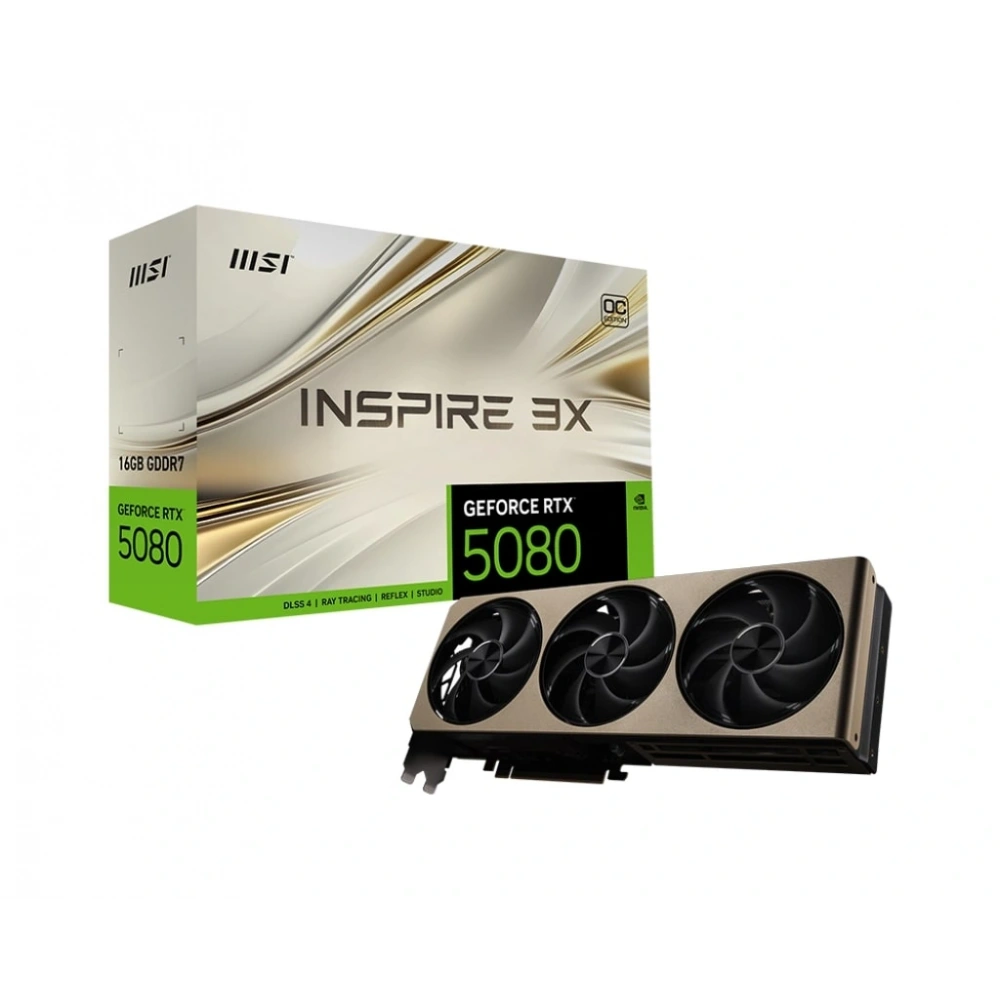 MSI GEFORCE RTX 5080 16G INSPIRE 3X OC VGA