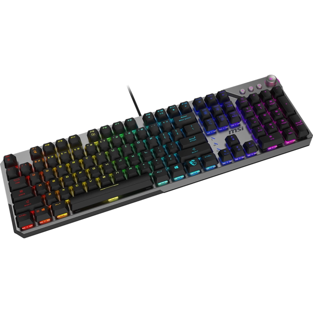 MSI GG STRIKE 600 SILENT TR MEKANİK GAMING KLAVYE MULTIMEDYA TUŞLARI KAILH SESSİZ MEKANİK SWITCH RGB TR LAYOUT