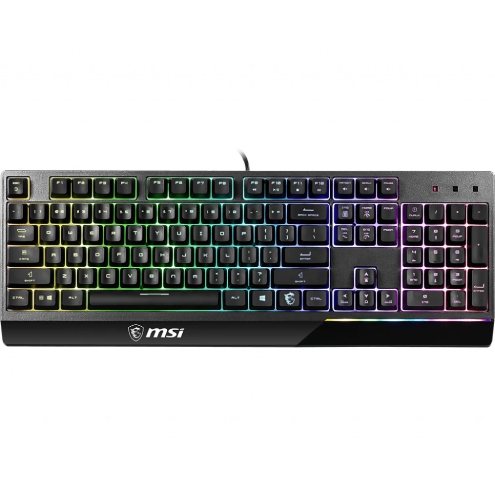 Msı Gg Vıgor Gk30 Tr Gamıng Keyboard Mekanık Hıslı 6 Bolge Rgb Led Aydınlatma Sıvı Dokulmesıne Dayanıklı Oyuncu Klavyesı Turkce Q