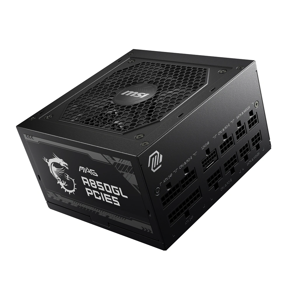 MSI MAG A850GL PCIE5 850W 80+GOLD POWER SUPPLY
