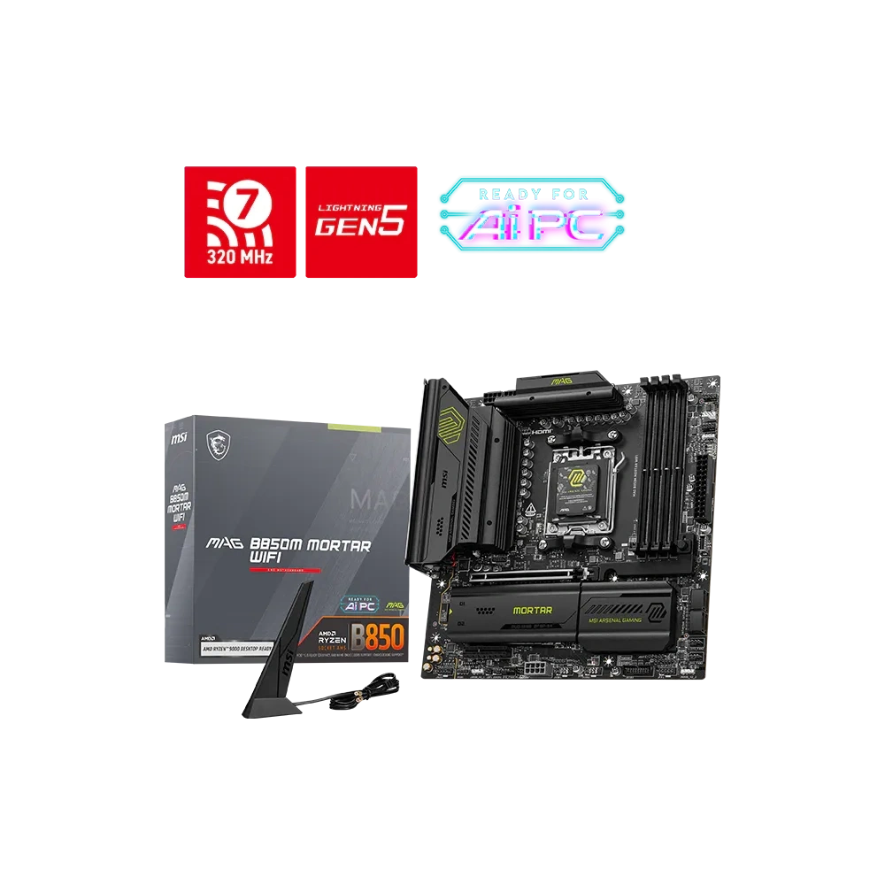MSI MAG B850M MORTAR WIFI AM5 ANAKART