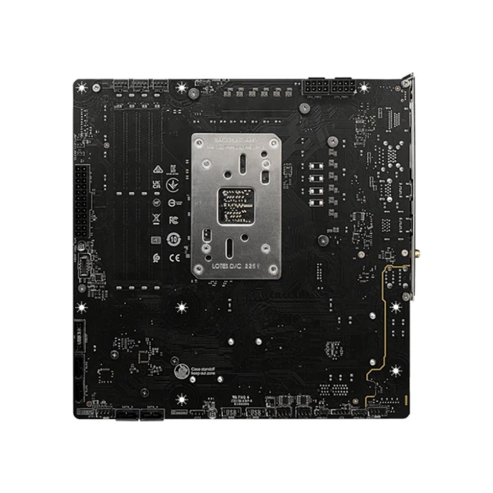 MSI MB B650M PROJECT ZERO AM5 DDR5 7600MHZ(OC) HDMI DP M.2 USB3.2 2.5G LAN WI-FI 6E mATX