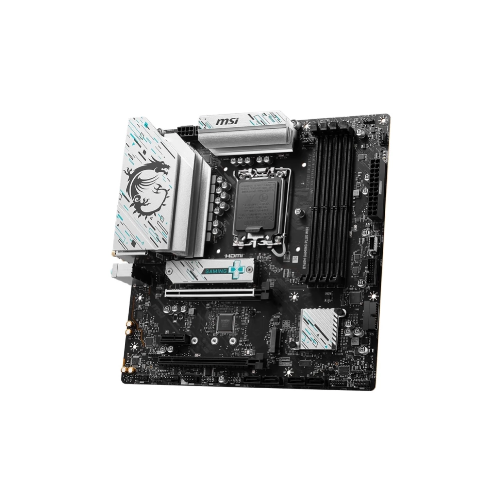 MSI MB B760M GAMING PLUS WIFI SOKET 1700 DDR5 6800(OC) PCI-E M.2 USB3.2 HDMI DP 1x 2.5G LAN WI-FI 6E ATX