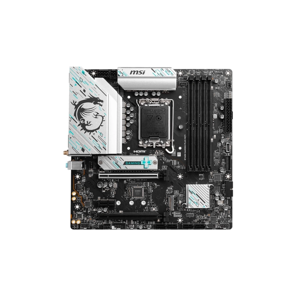 MSI MB B760M GAMING PLUS WIFI SOKET 1700 DDR5 6800(OC) PCI-E M.2 USB3.2 HDMI DP 1x 2.5G LAN WI-FI 6E ATX