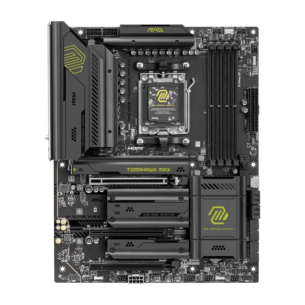 MSI MB MAG B850 TOMAHAWK MAX WIFI AM5 DDR5 8400MHZ(OC) HDMI 4x M.2 USB 10Gbs 5G LAN WI-FI 7 ATX