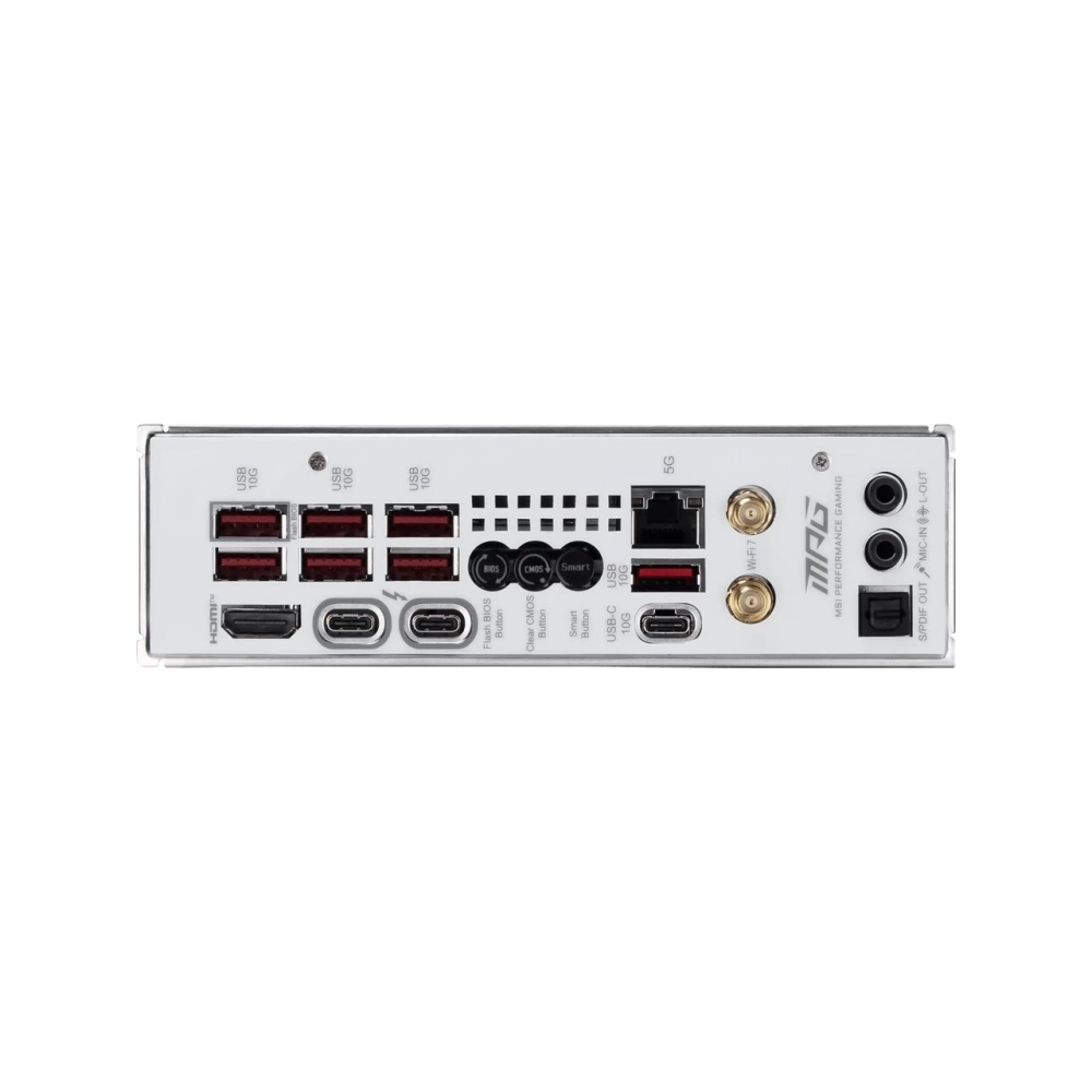 MSI MB MPG Z890I EDGE TI WIFI SOKET 1851 DDR5 8600MHZ(OC) USB 20Gbps 4xM.2 2xTB4 HDMI 2x DP 5G LAN WIFI 7 mini ITX