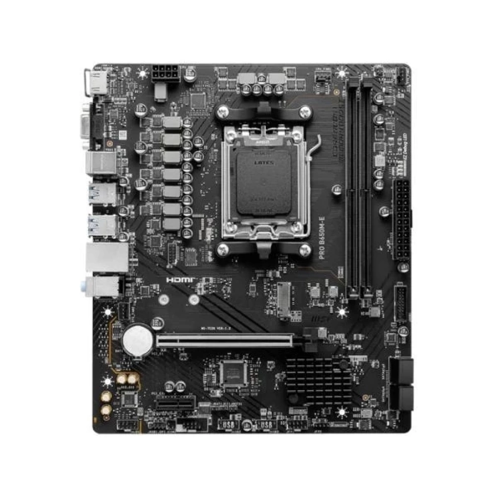 MSI MB PRO B650M-E AM5 DDR5 6800MHZ(OC) HDMI VGA M.2 USB3.2 2.5G LAN mATX