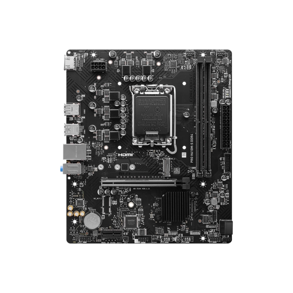 MSI MB PRO H610M-S DDR4 SOKET 1700 DDR4 3200(OC) HDMI  M.2 USB3.2 1x 1G LAN mATX