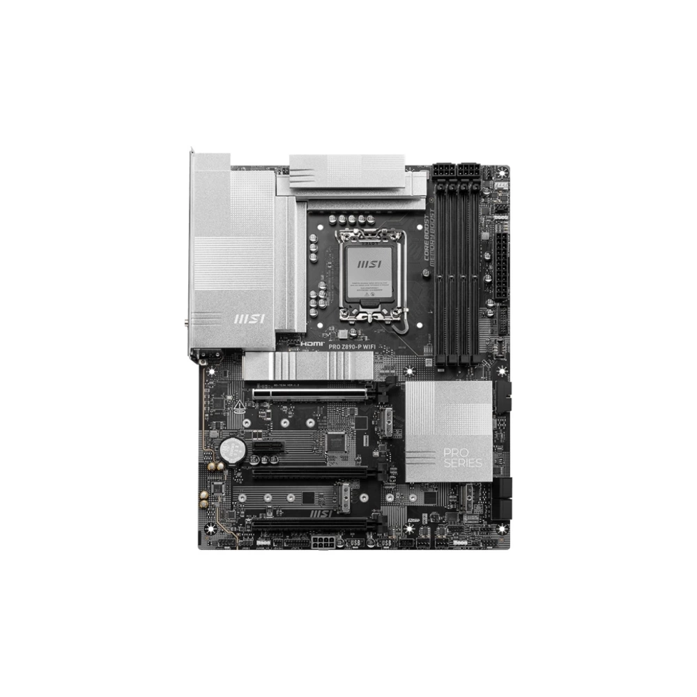 MSI MB PRO Z890-A WIFI SOKET 1851 DDR5 9200MHZ(OC) USB 20Gbps 4xM.2 2xTB4 HDMI 2X DP 5G LAN WIFI 7 ATX