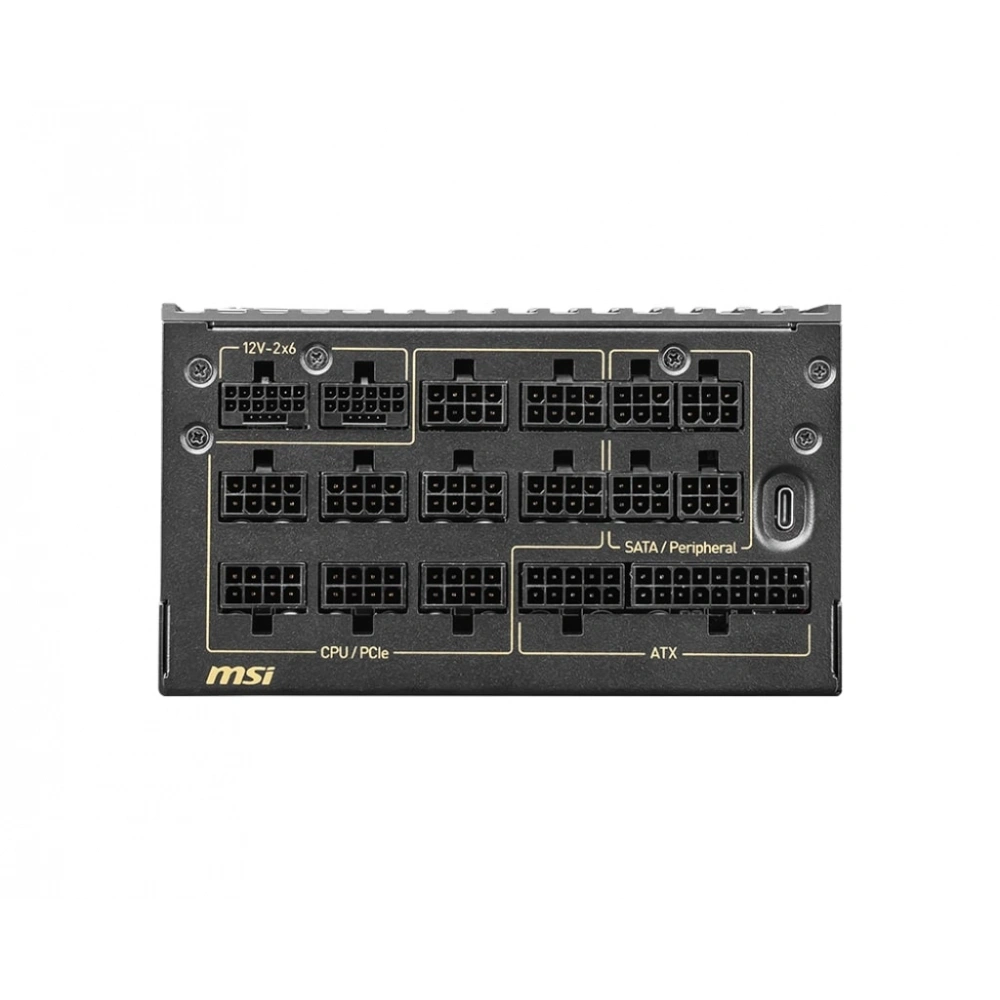 MSI MEG AI1600T PCIE5 1600W80+ TITANIUM FULMODULAR
