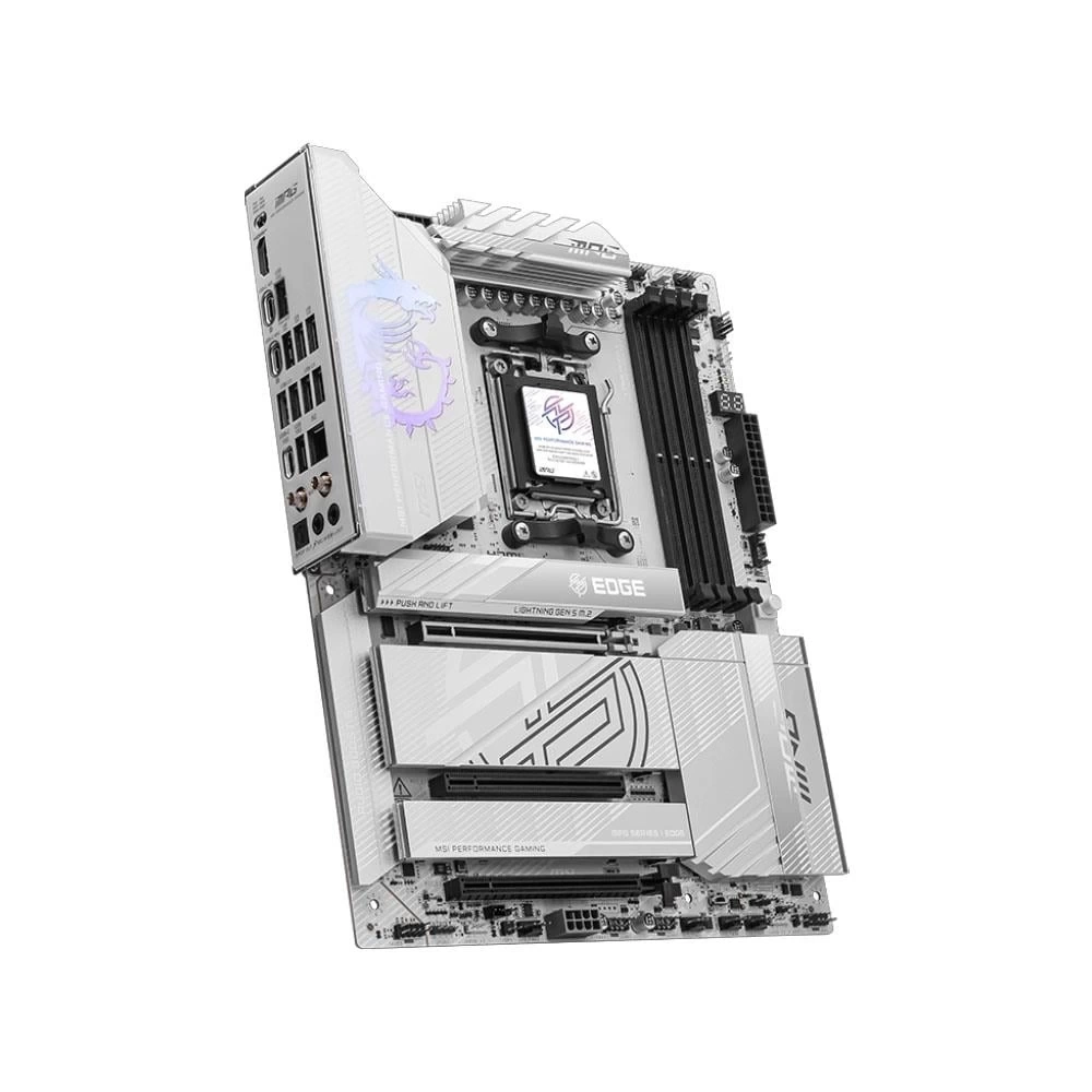 MSI MPG X870E EDGE TI WIFI AM5 DDR5 8400MHZ(OC) USB4 4x M.2 HDMI 5G LAN WIFI 7 RGB ATX
