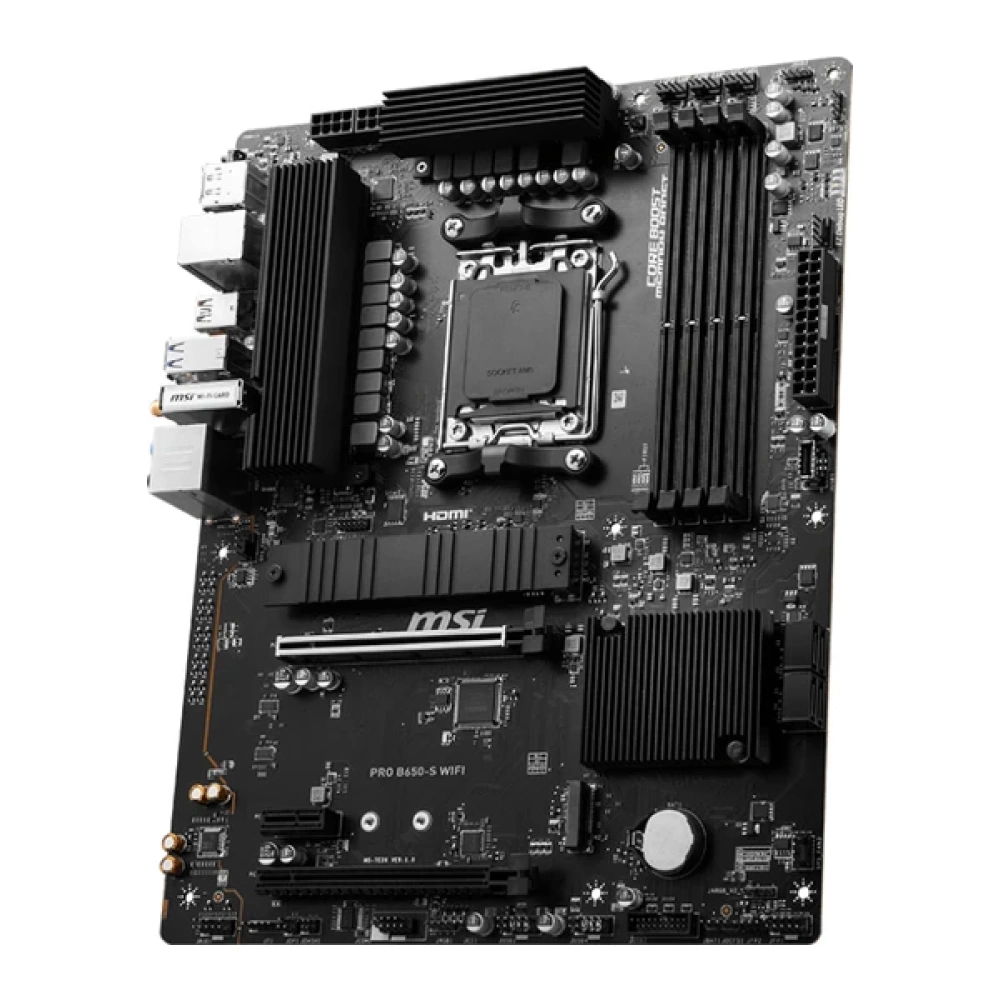 MSI PRO B650-S WIFI AM5 DDR5 7200MHZ(OC) HDMI DP M.2 USB3.2 2.5G LAN WI-FI 6E ATX