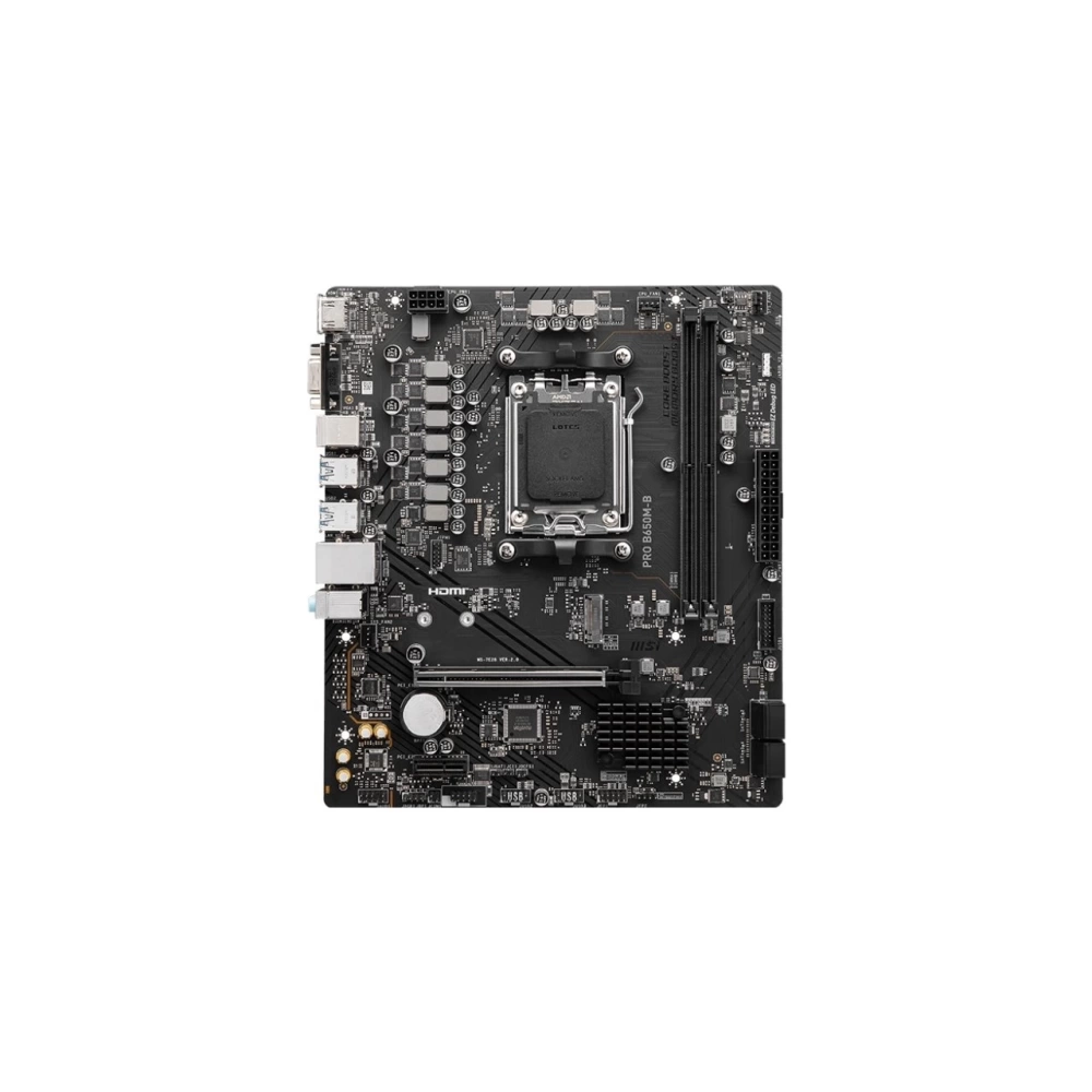 MSI PRO B650M-B AM5 DDR5 6800MHZ(OC) HDMI VGA M.2 USB3.2 2.5G LAN mATX