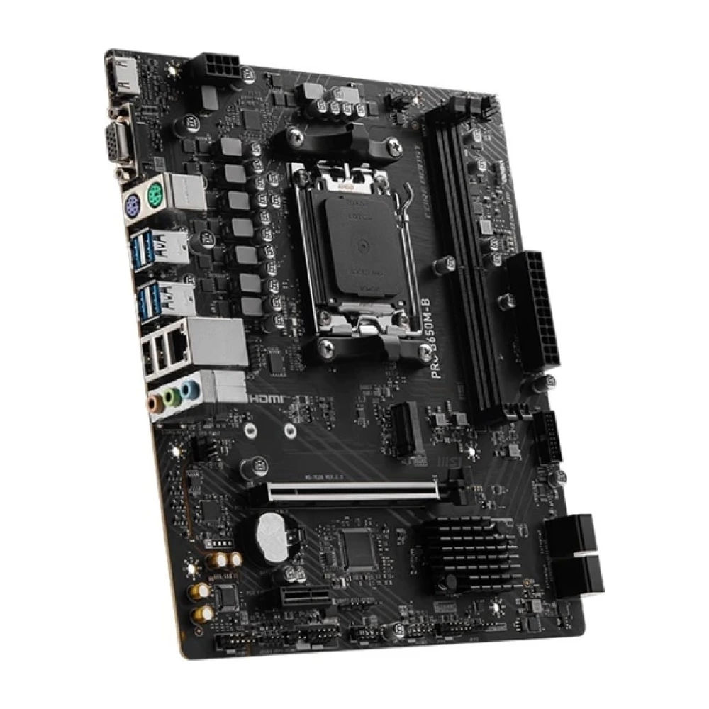 MSI PRO B650M-B AM5 DDR5 6800MHZ(OC) HDMI VGA M.2 USB3.2 2.5G LAN MATX