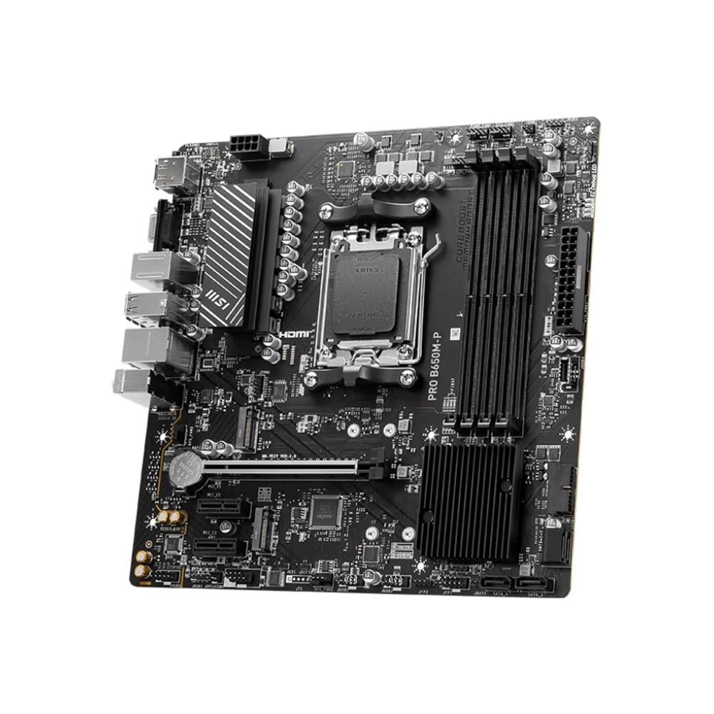 MSI PRO B650M-P AM5 DDR5 6000MHZ(OC) HDMI VGA DP M.2 USB3.2 2.5G LAN MATX