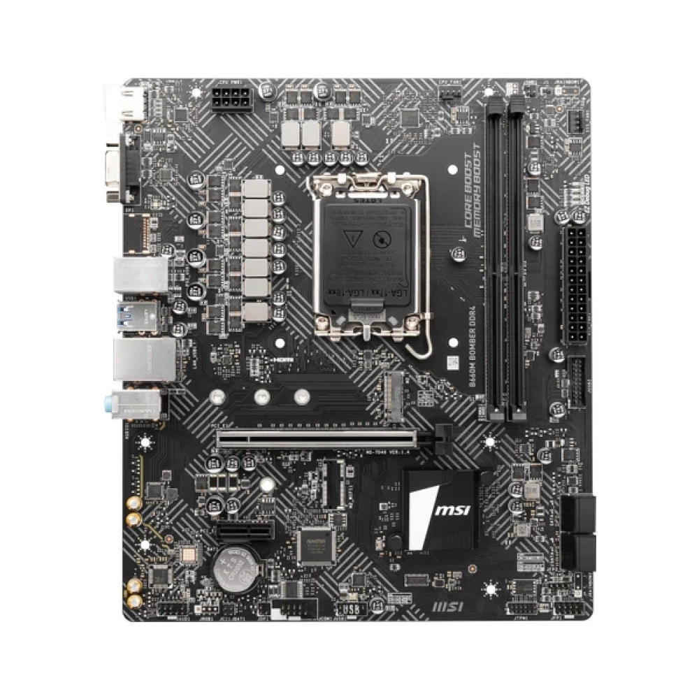 MSI PRO B660M-E DDR4 SOKET 1700 DDR4 4600(OC) PCI-E GEN 4 M.2 USB3.2 1X 1G LAN MATX