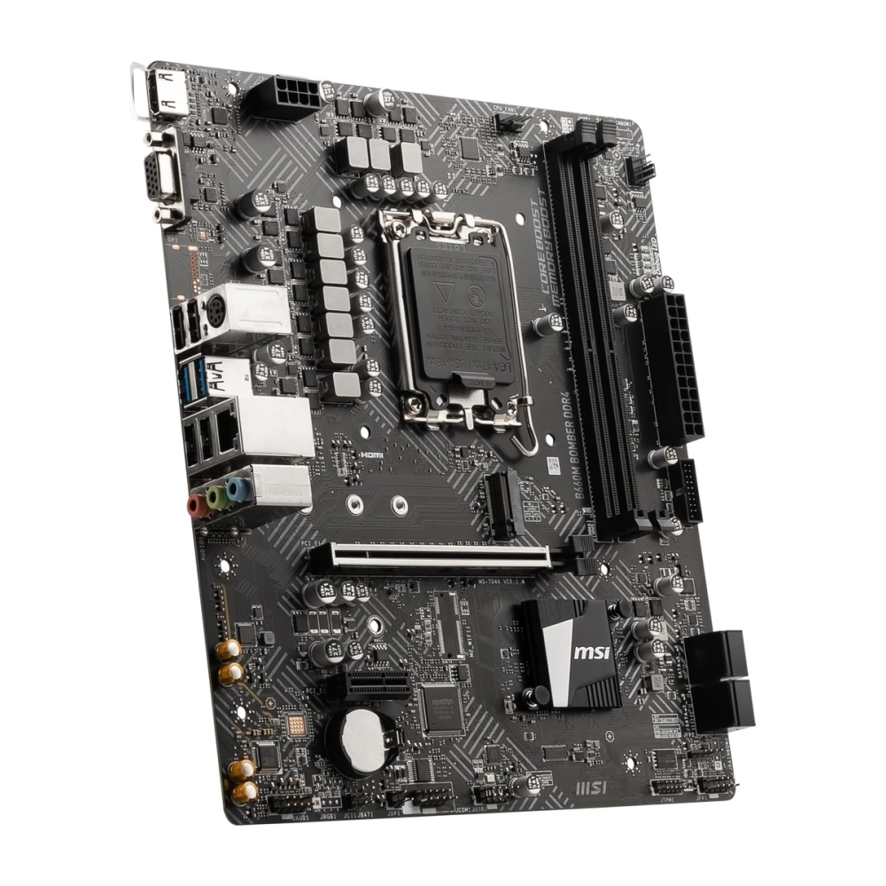 MSI PRO B660M-E DDR4 SOKET 1700 DDR4 4600(OC) PCI-E GEN 4 M.2 USB3.2 1X 1G LAN MATX