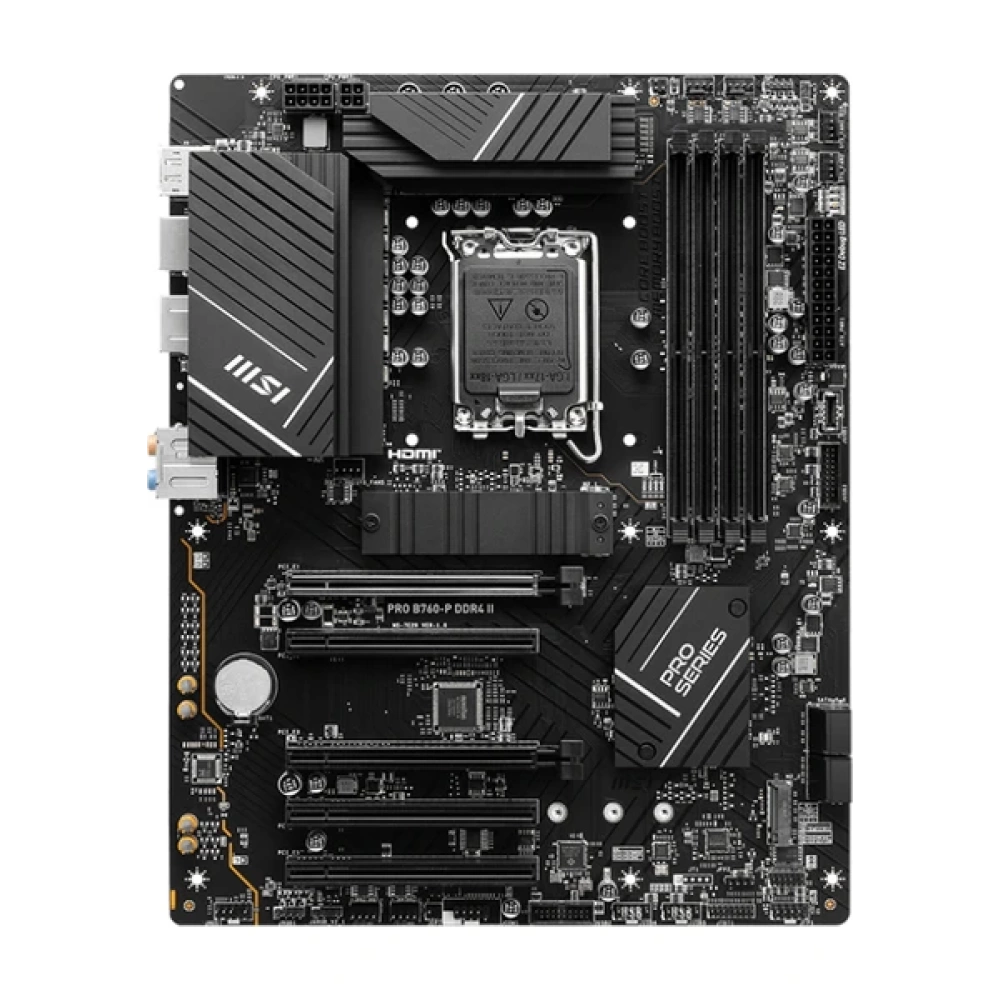 MSI PRO B760-P DDR4 II SOKET 1700 DDR4 5333(OC) PCI-E M.2 USB3.2 HDMIDP 1X 2.5G LAN ATX