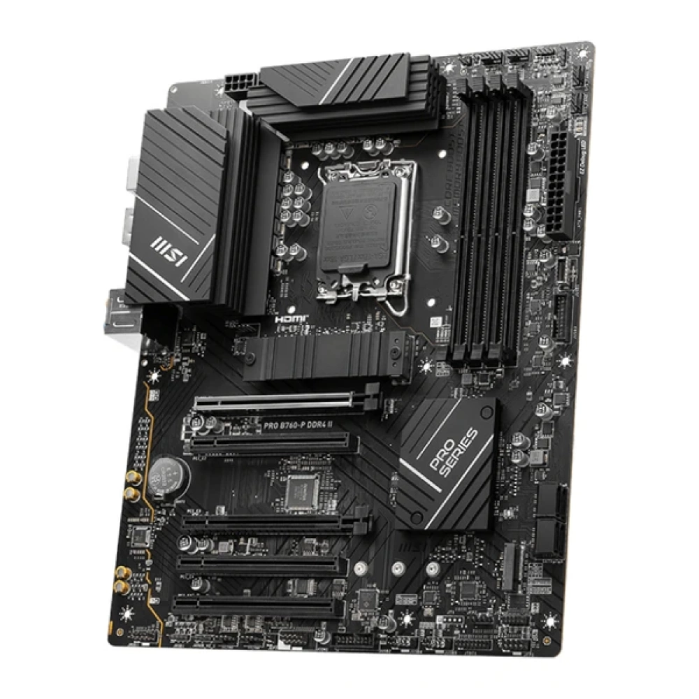 MSI PRO B760-P WIFI DDR4 SOKET 1700 DDR4 5333(OC) PCI-E M.2 USB3.2 HDMIDP 1X 2.5G LAN WI-FI 6E ATX