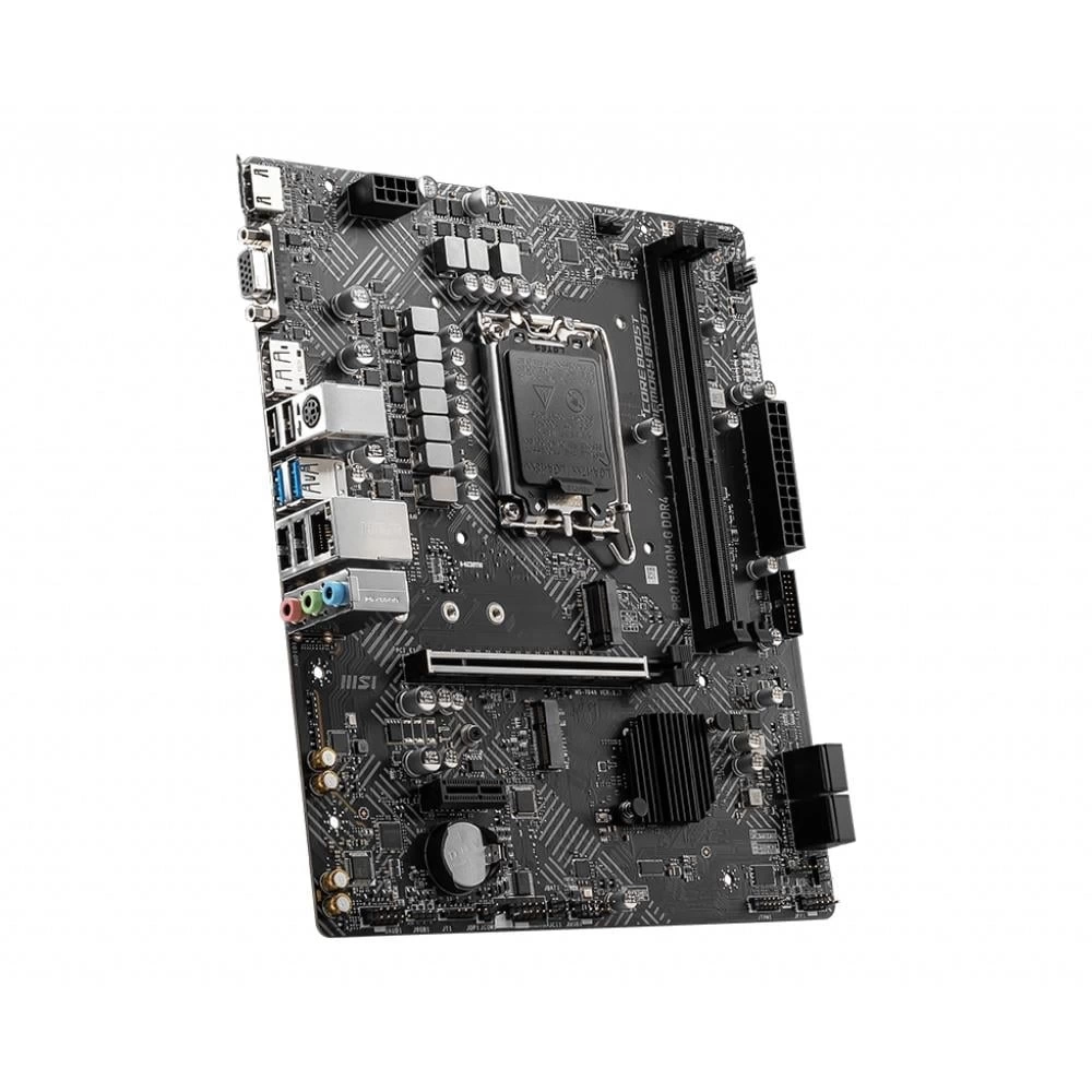 MSI PRO H610M-G DDR4 SOKET 1700 DDR4 3200(OC) PCI-E GEN 4 M.2 USB3.2 1X 1G LAN MATX