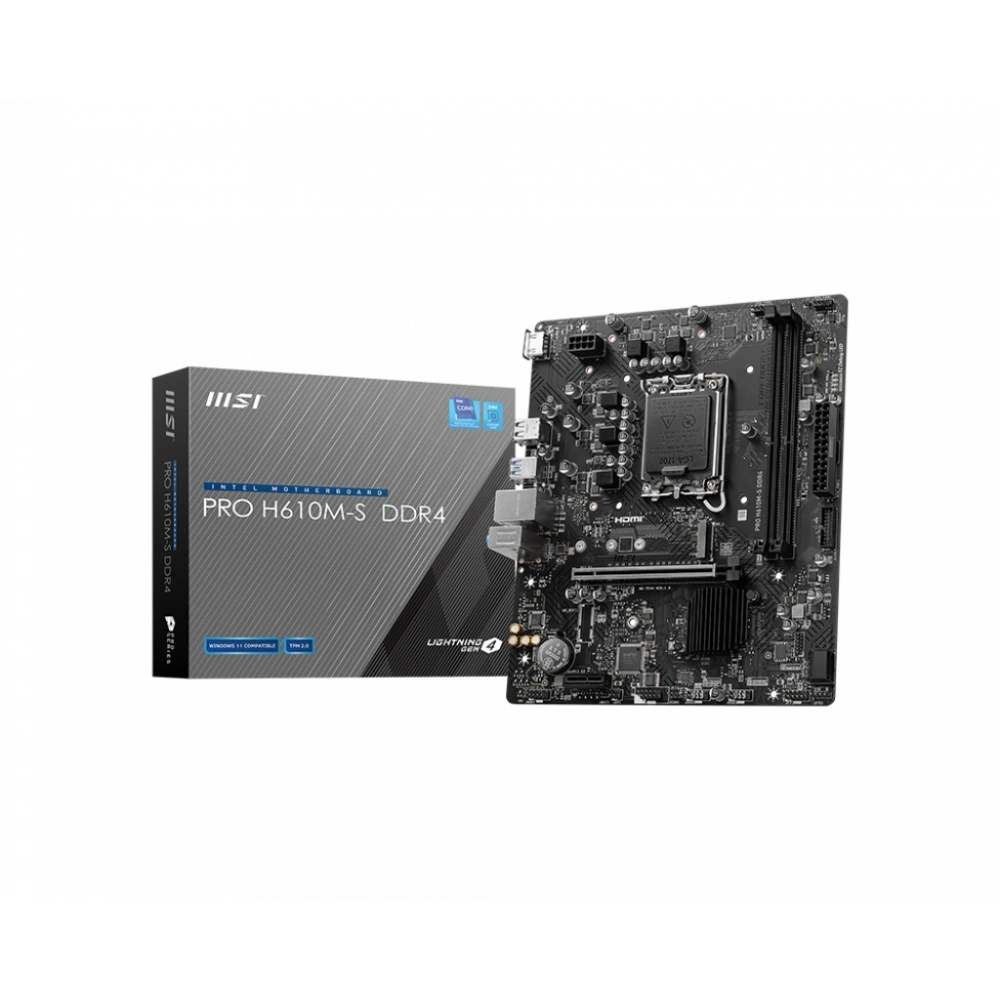 MSI PRO H610M-S DDR4 3200MHZ mATX 1700p