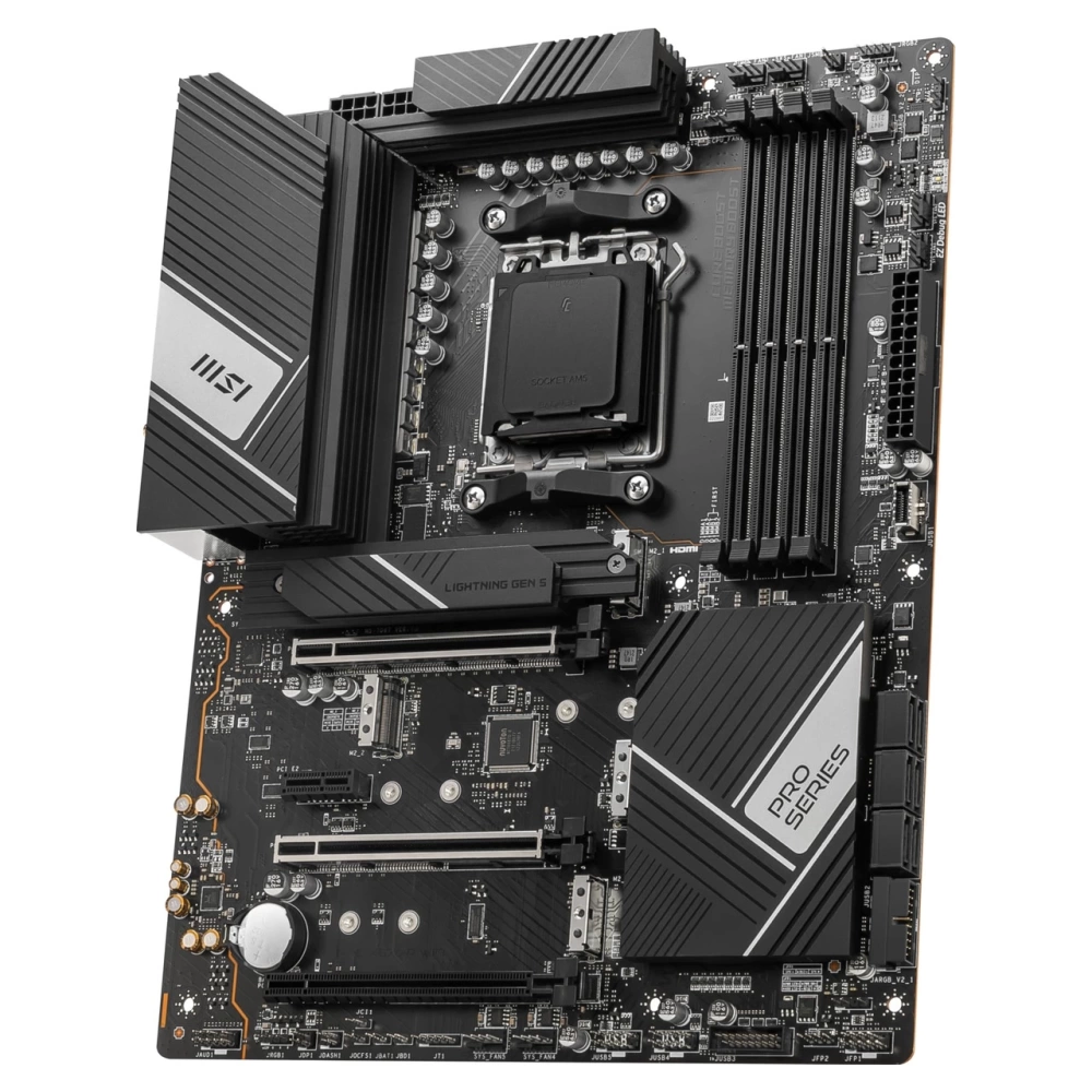 MSI PRO X670-P WIFI AM5 DDR5 6600MHZ(OC) 4X M.2 USB 3.2 HDMI DP 2.5G LAN AMD WIFI 6E RGB ATX