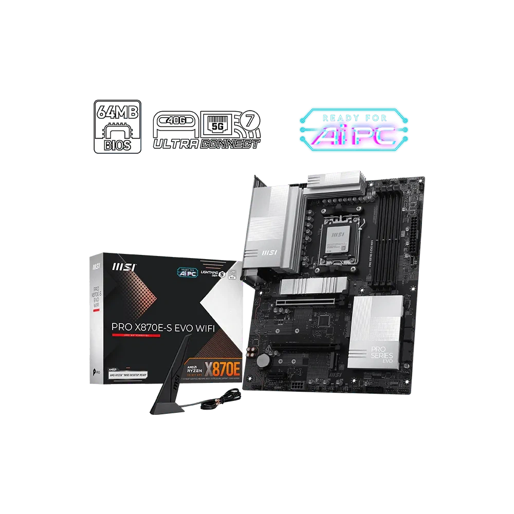 MSI PRO X870E-S EVO WIFI DDR5 AM5