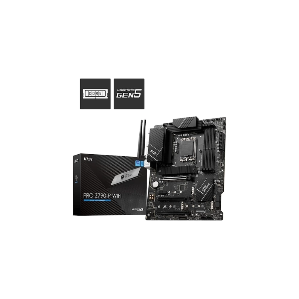 MSI PRO Z690-P DDR4 SOKET 1700 DDR4 5200 (OC) PCI-EGEN 5M.2 USB3.2 2.5G LAN ATX