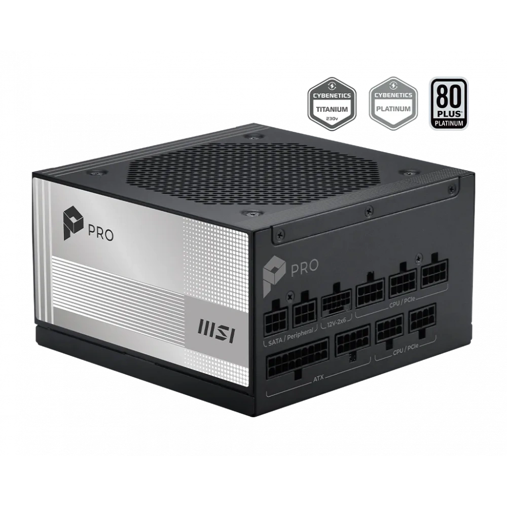 MSI PSU PRO A1000PL PCIE5 1000W 80+ Platinum Power