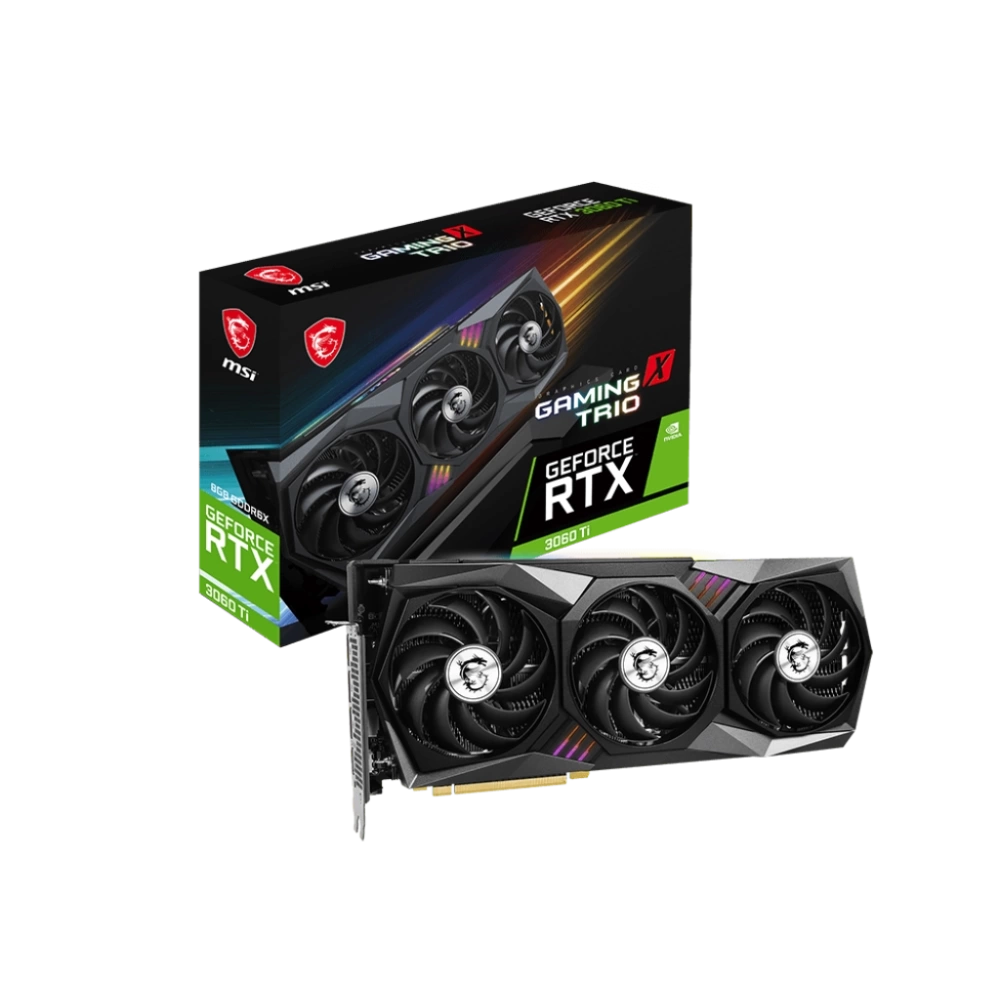 MSI VGA GEFORCE RTX 3060 TI GAMING X TRIO 8GD6X RTX3060TI 8GB GDDR6X 256B DX12 PCIE 4.0 X16 (3XDP 1XHDMI)