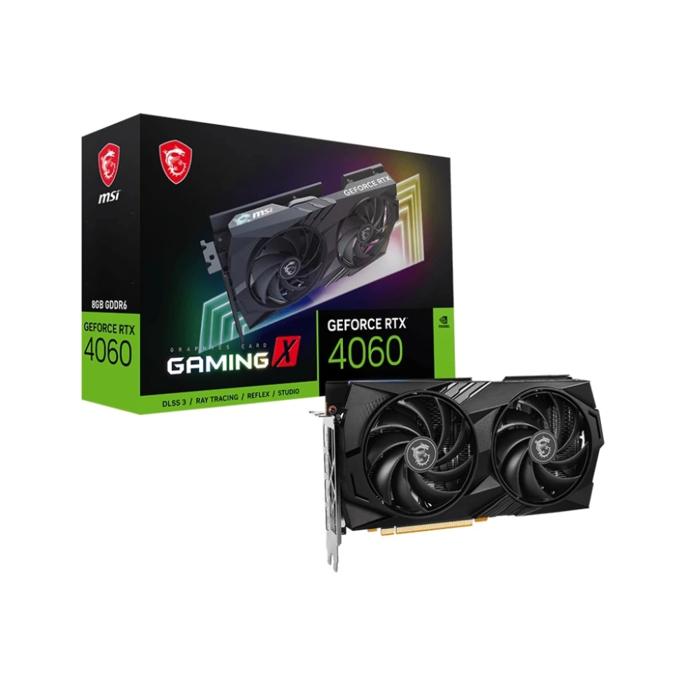 MSI VGA GEFORCE RTX 4060 GAMING X 8G RTX4060 8GB GDDR6 128B DX12 PCIE 4.0 X8 (3XDP 1XHDMI)