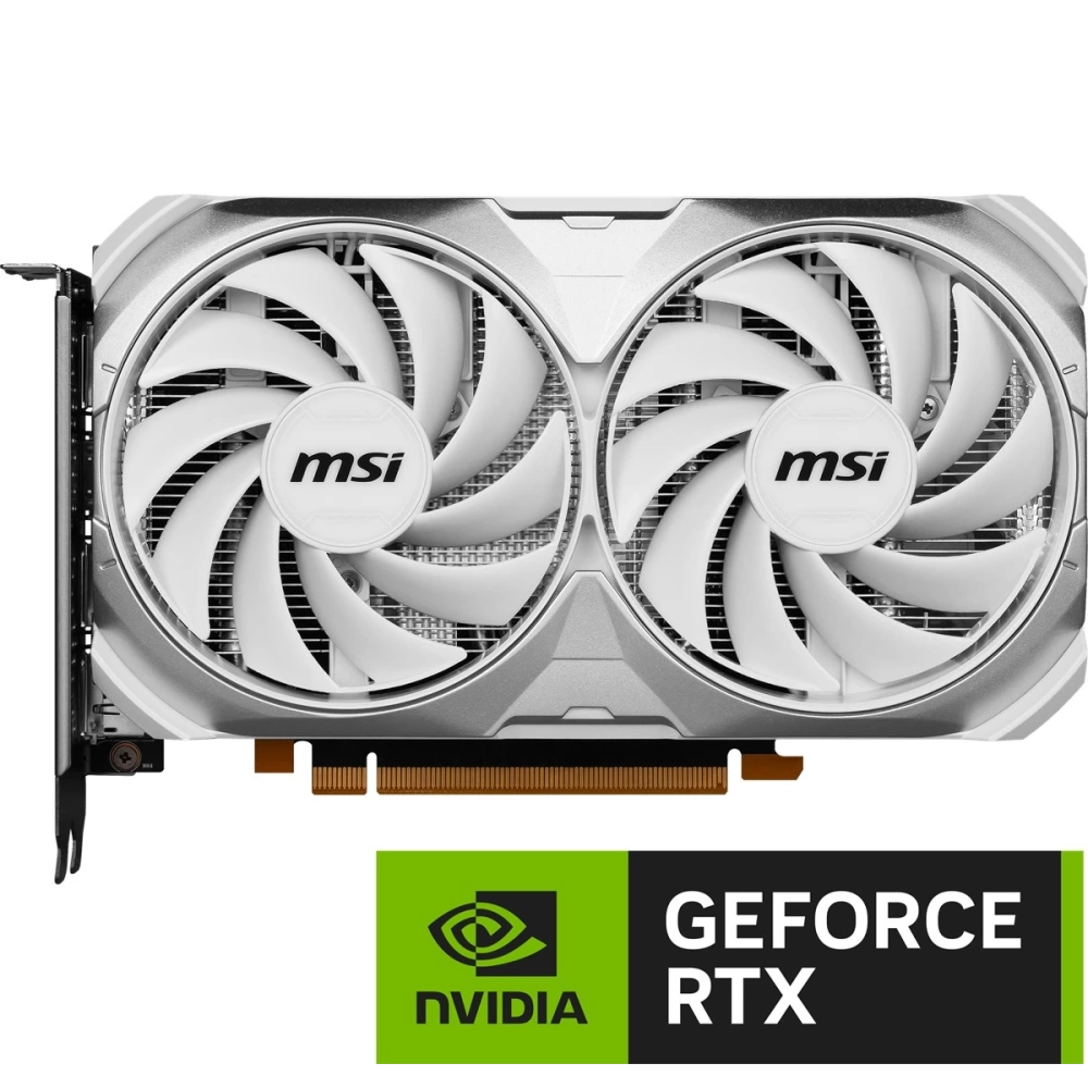 MSI VGA GEFORCE RTX 4060 VENTUS 2X WHITE 8G OC RTX4060 8GB GDDR6 128B DX12 PCIE 4.0 X8 (3XDP 1XHDMI)